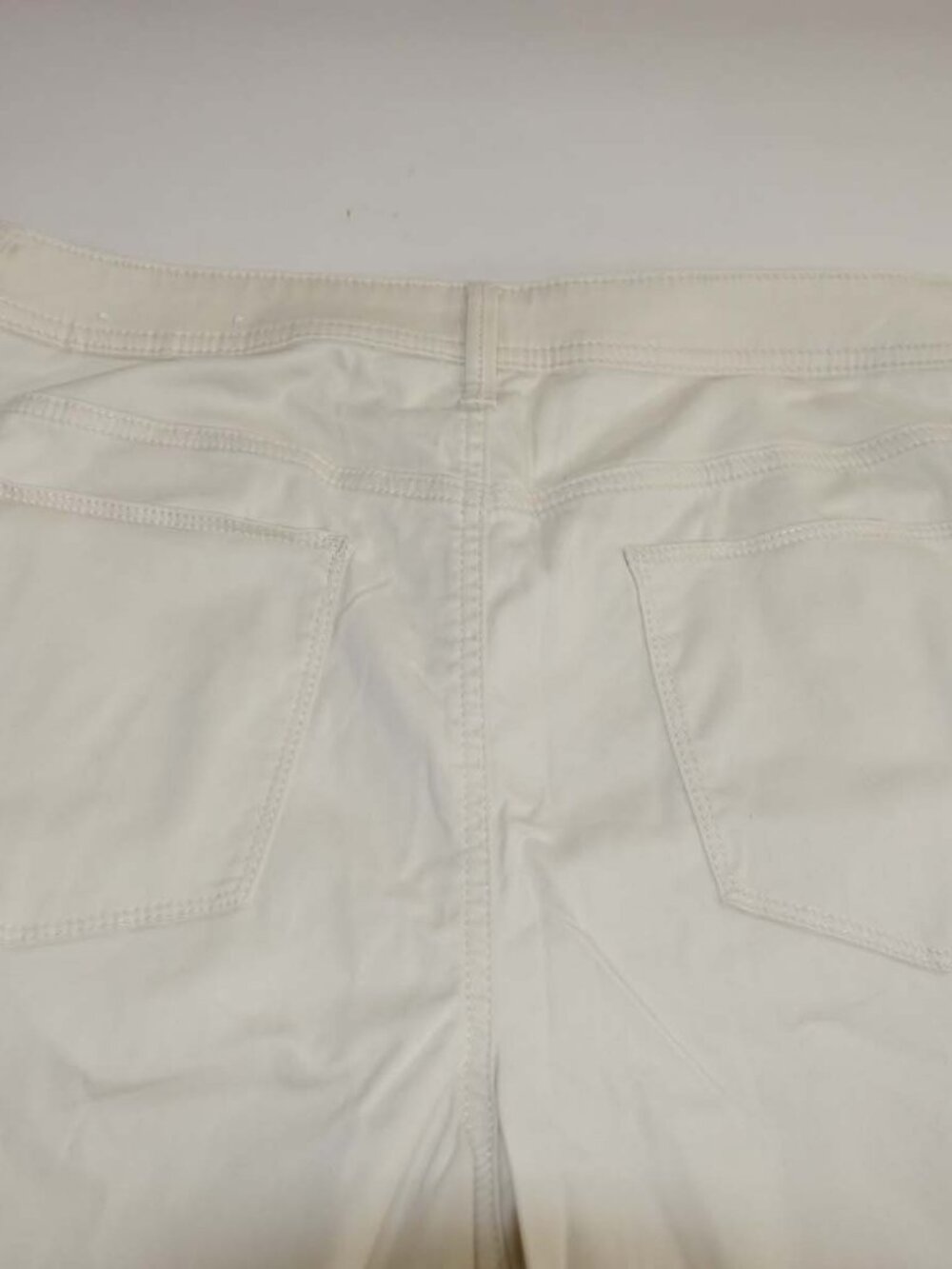 Chico's Womens Platinum Crop Twill Jeans Light Beige Size 2 / 12 High Rise Pants - Picture 6 of 6